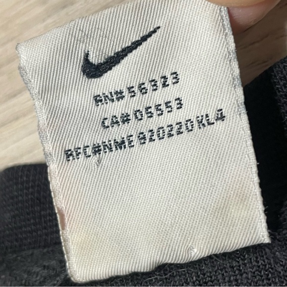 Vintage 90’s Nike Charcoal Team Sports center swoosh Crewneck velour sz L - Picture 5 of 11